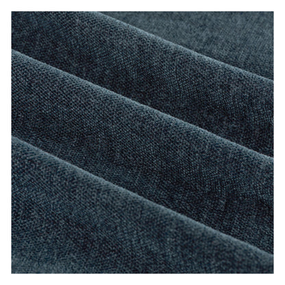 Navy - Pack Shot - Furn Chenille Lined Pencil Pleat Curtains