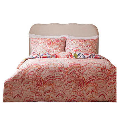 Multicoloured - Back - Furn Terra Nova Reversible Printed Duvet Cover Set