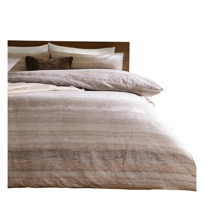 Natural - Back - Yard Swift Reversible Brushed Cotton Duvet Cover Set
