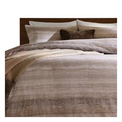 Natural - Side - Yard Swift Reversible Brushed Cotton Duvet Cover Set