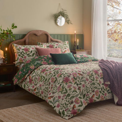 Multicoloured - Front - Wylder Beatrice Reversible Floral Duvet Cover Set