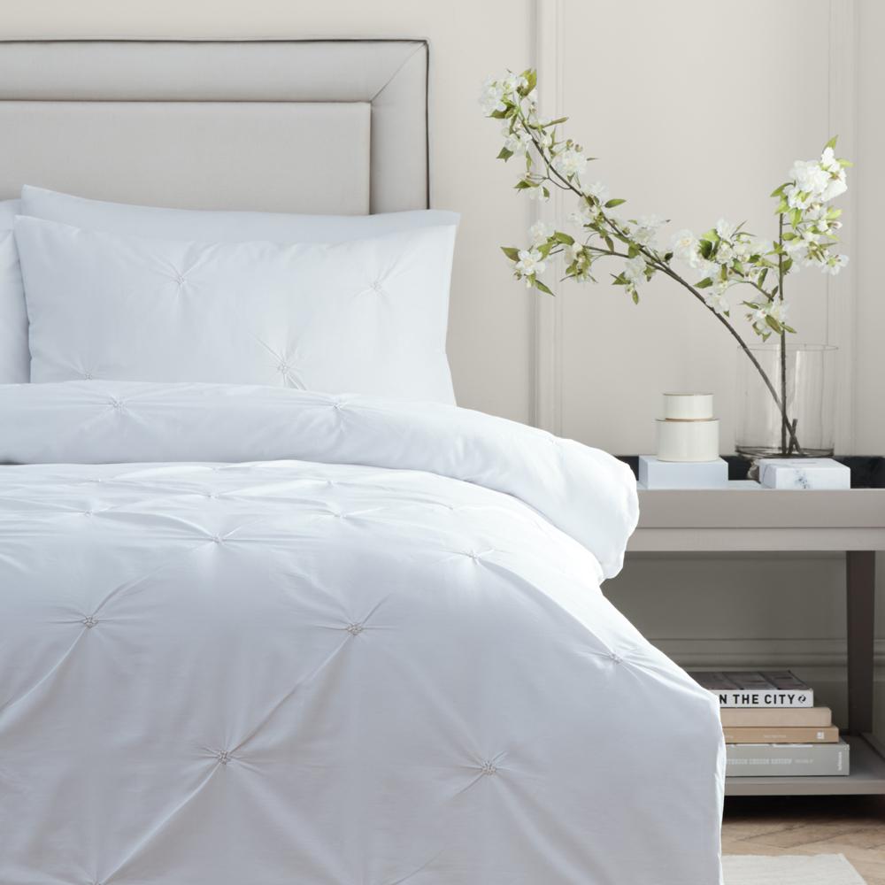 Champagne - Pack Shot - Paoletti Elysia Reversible Cotton Duvet Cover Set