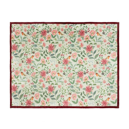 Multicoloured - Back - Wylder Beatrice Velvet Floral Throw