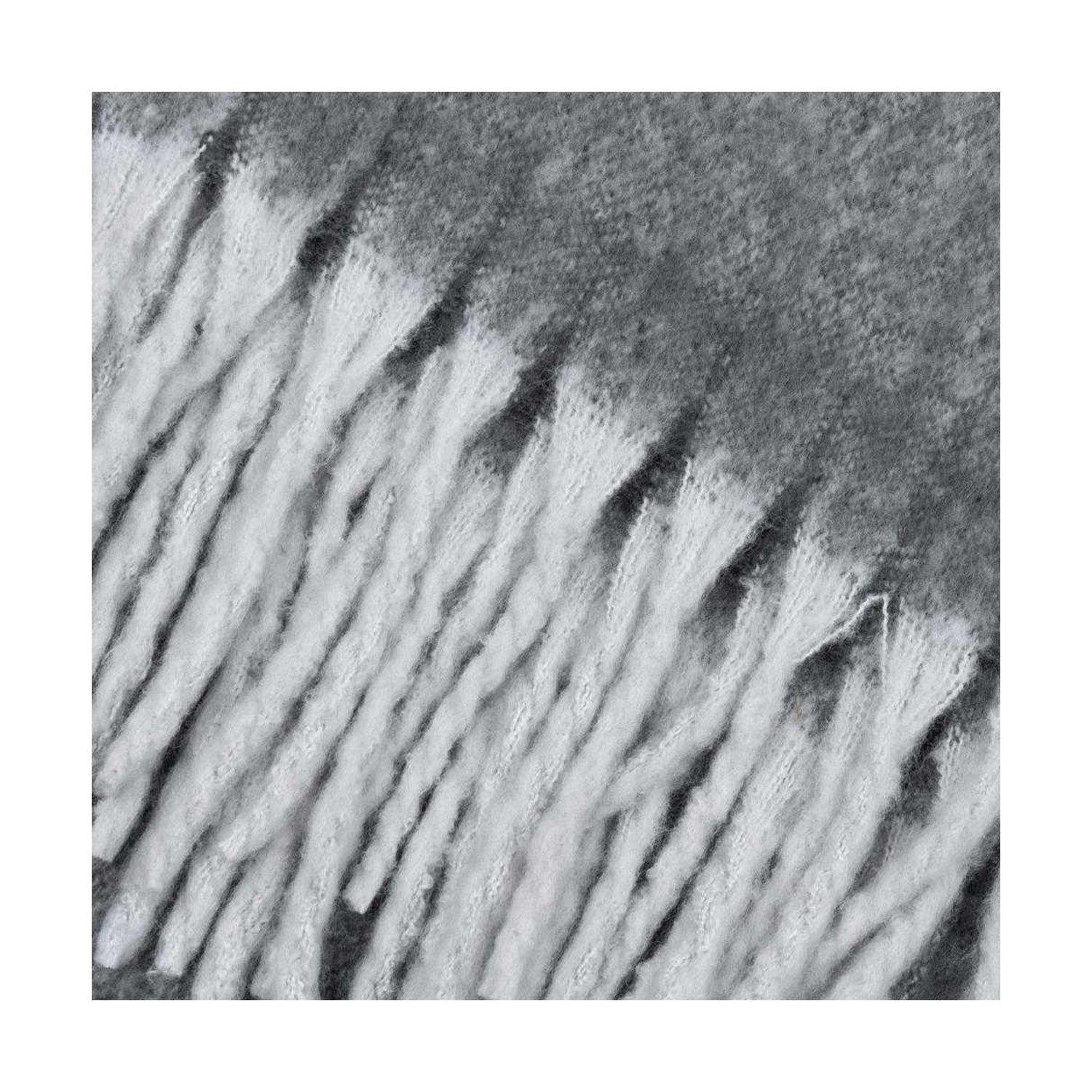 Charcoal - Side - Furn Woven Tassel Throw