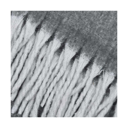 Charcoal - Side - Furn Woven Tassel Throw