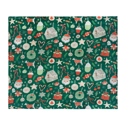 Emerald - Back - Duvet Day Festive Treats Fleece Christmas Throw