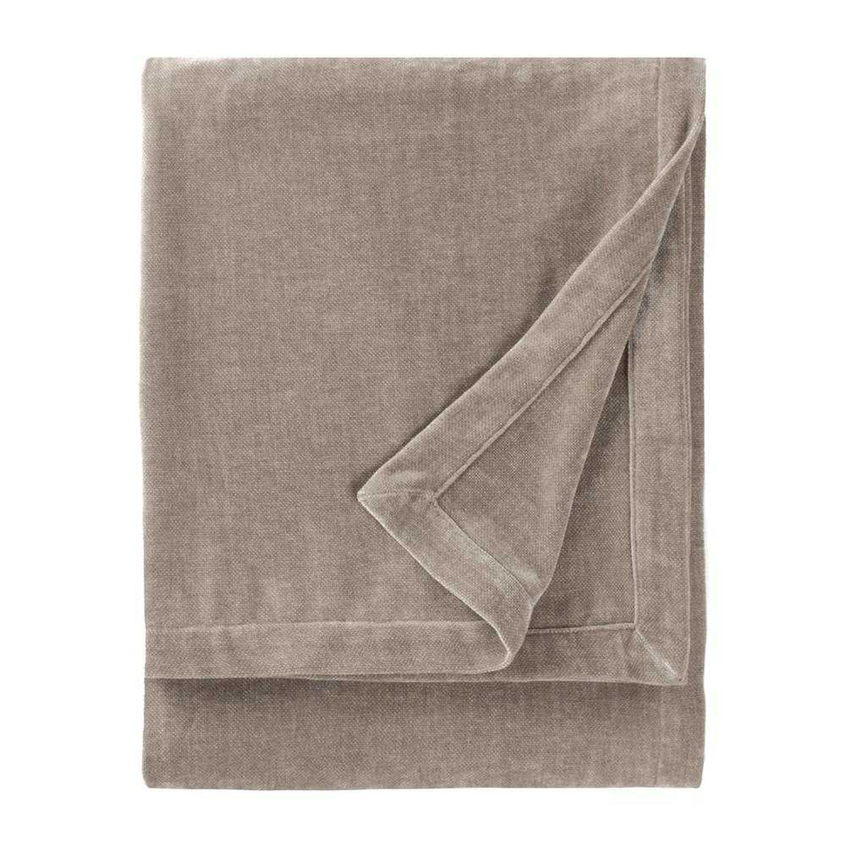 Greige - Front - Yard Chenille Heavy Throw