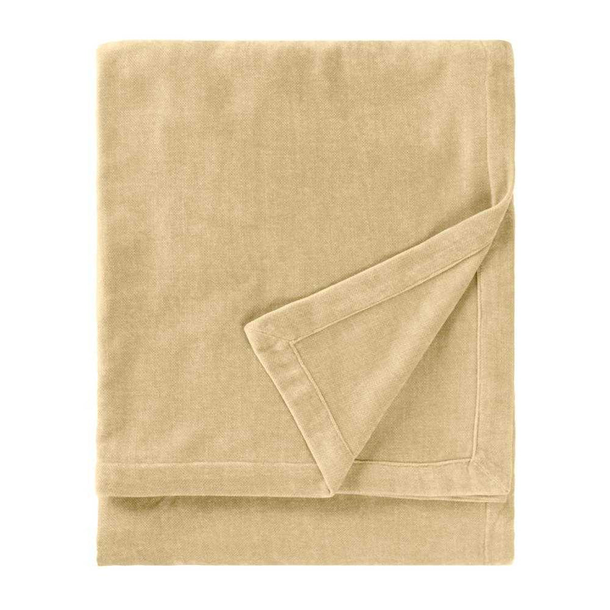 Natural - Front - Yard Chenille Heavy Throw