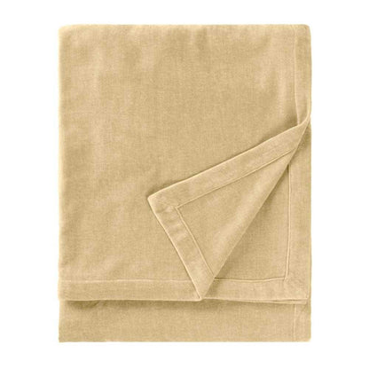 Natural - Front - Yard Chenille Heavy Throw