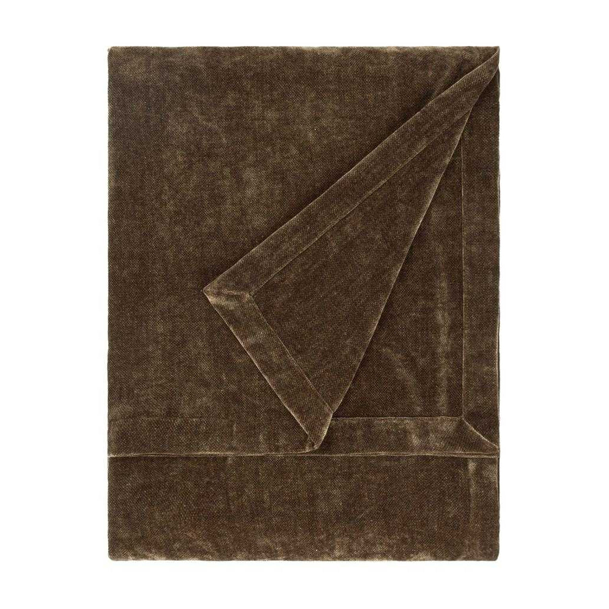 Brown - Front - Yard Chenille Heavy Throw