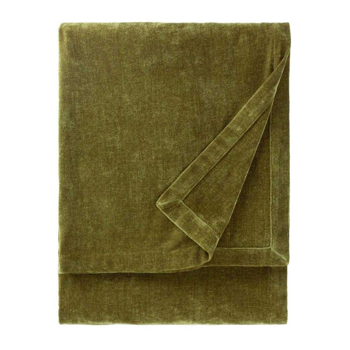 Olive - Front - Yard Chenille Heavy Throw
