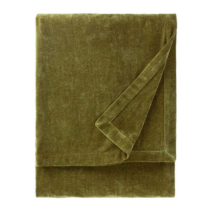 Olive - Front - Yard Chenille Heavy Throw