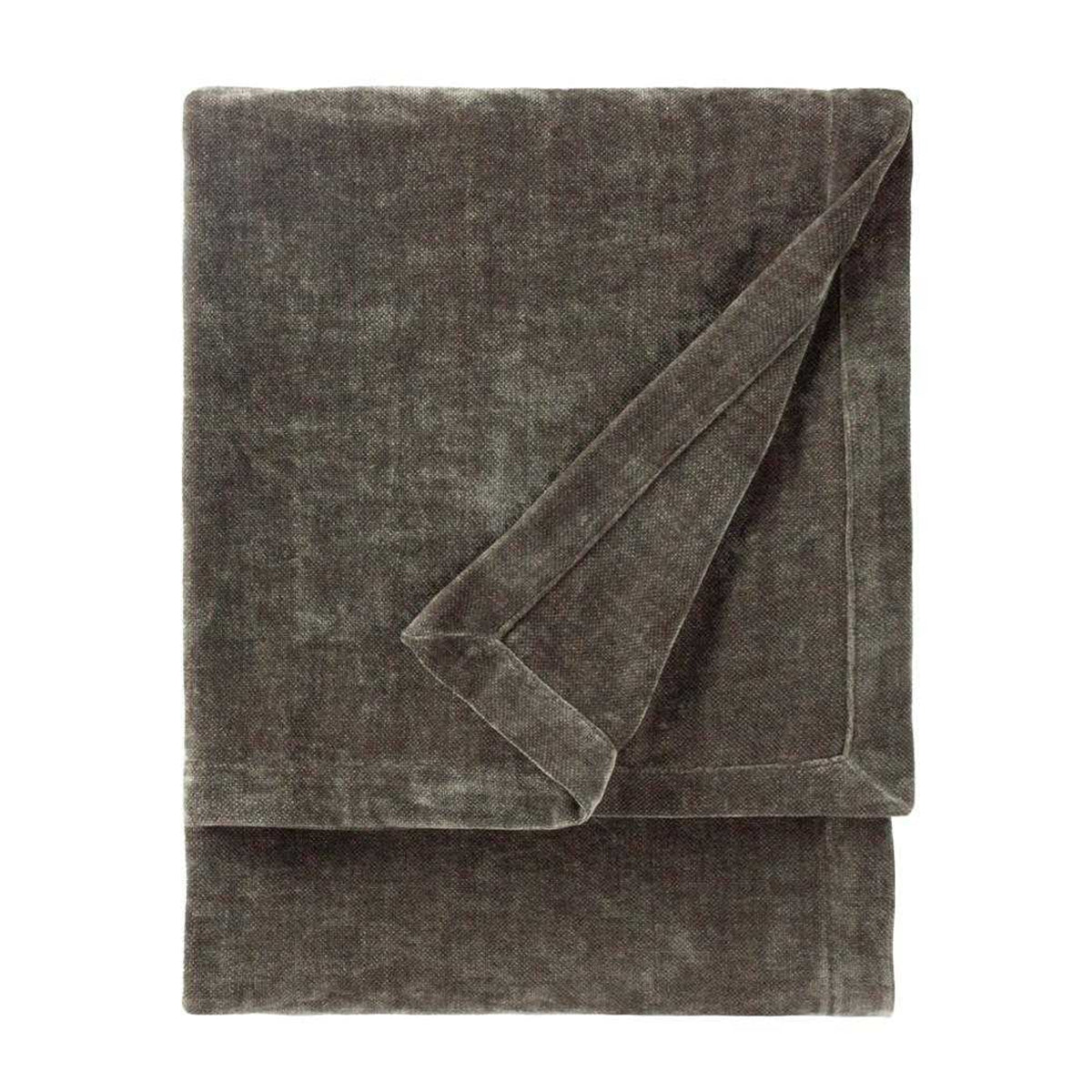 Charcoal - Front - Yard Chenille Heavy Throw