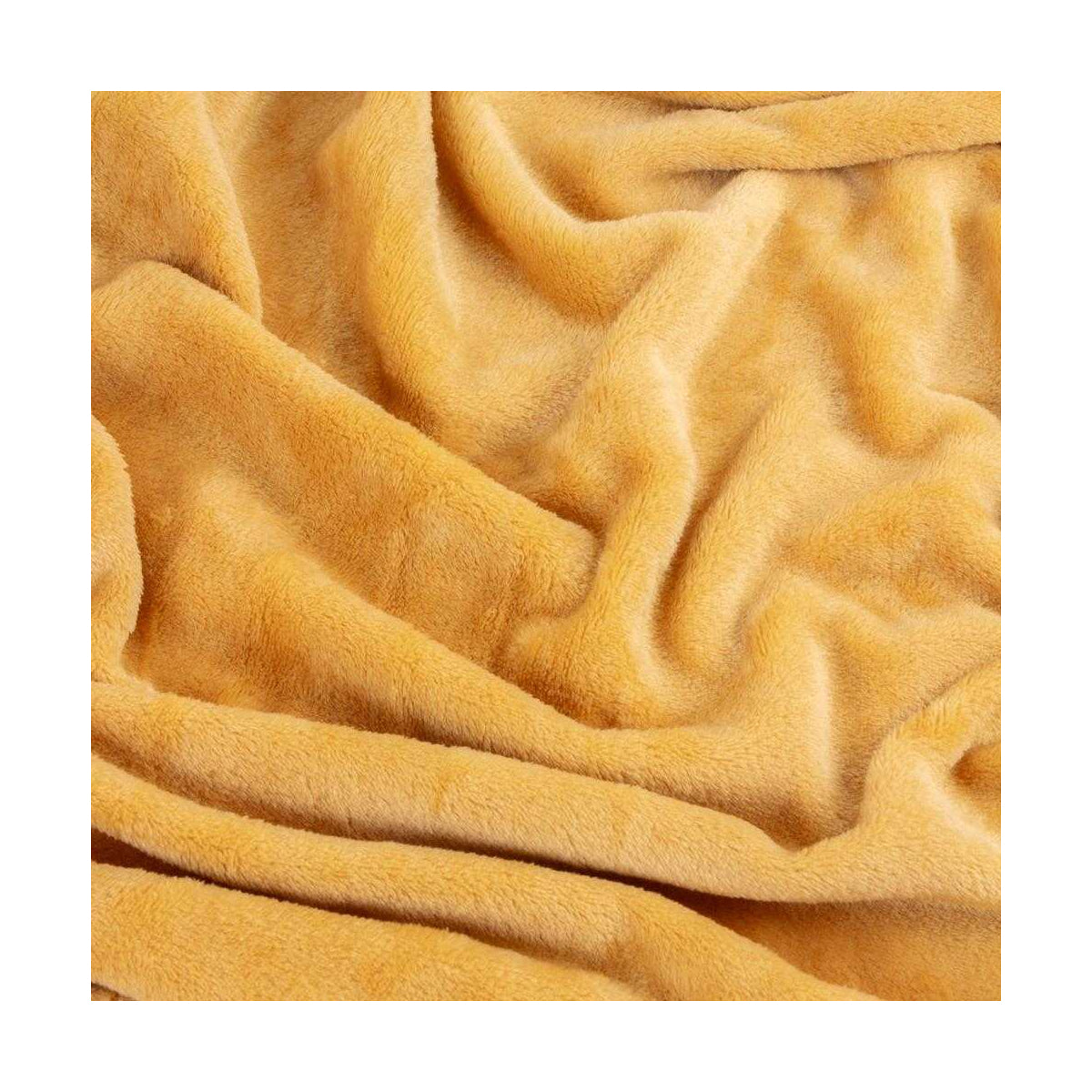 Ochre - Back - Furn Harrow Fleece Throw