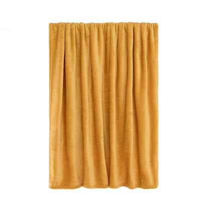 Ochre - Side - Furn Harrow Fleece Throw