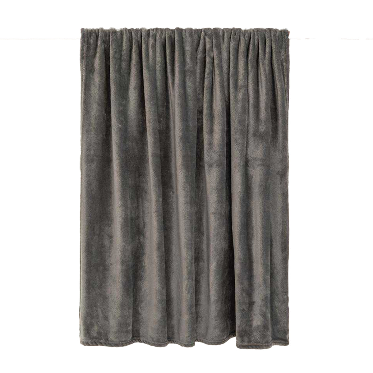 Charcoal - Side - Furn Harrow Fleece Throw