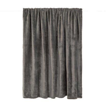 Charcoal - Side - Furn Harrow Fleece Throw