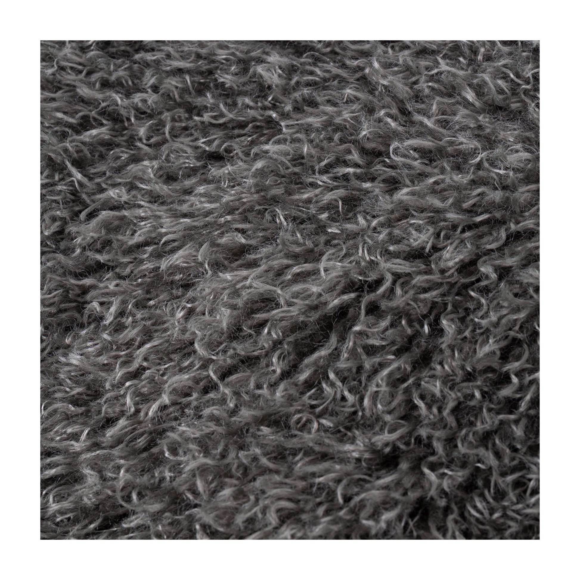 Grey - Side - Furn Rowan Faux Fur Throw