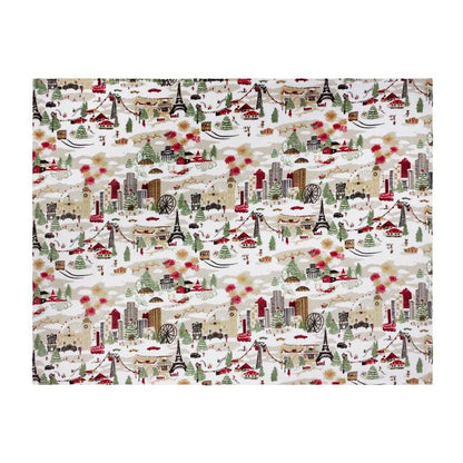 Cream - Back - Furn Joy To All Fleece Christmas Throw