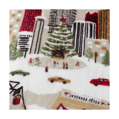 Cream - Side - Furn Joy To All Fleece Christmas Throw