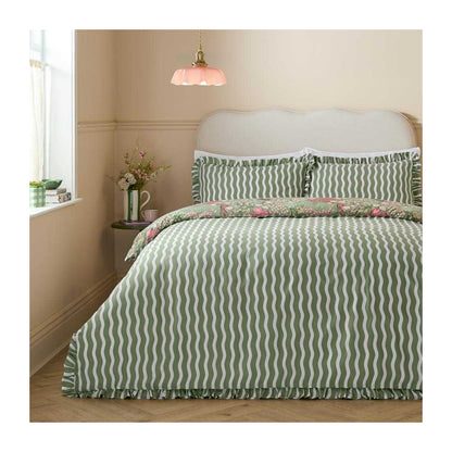 Forest - Side - Furn Gardenia Reversible Ruffled Duvet Cover Set