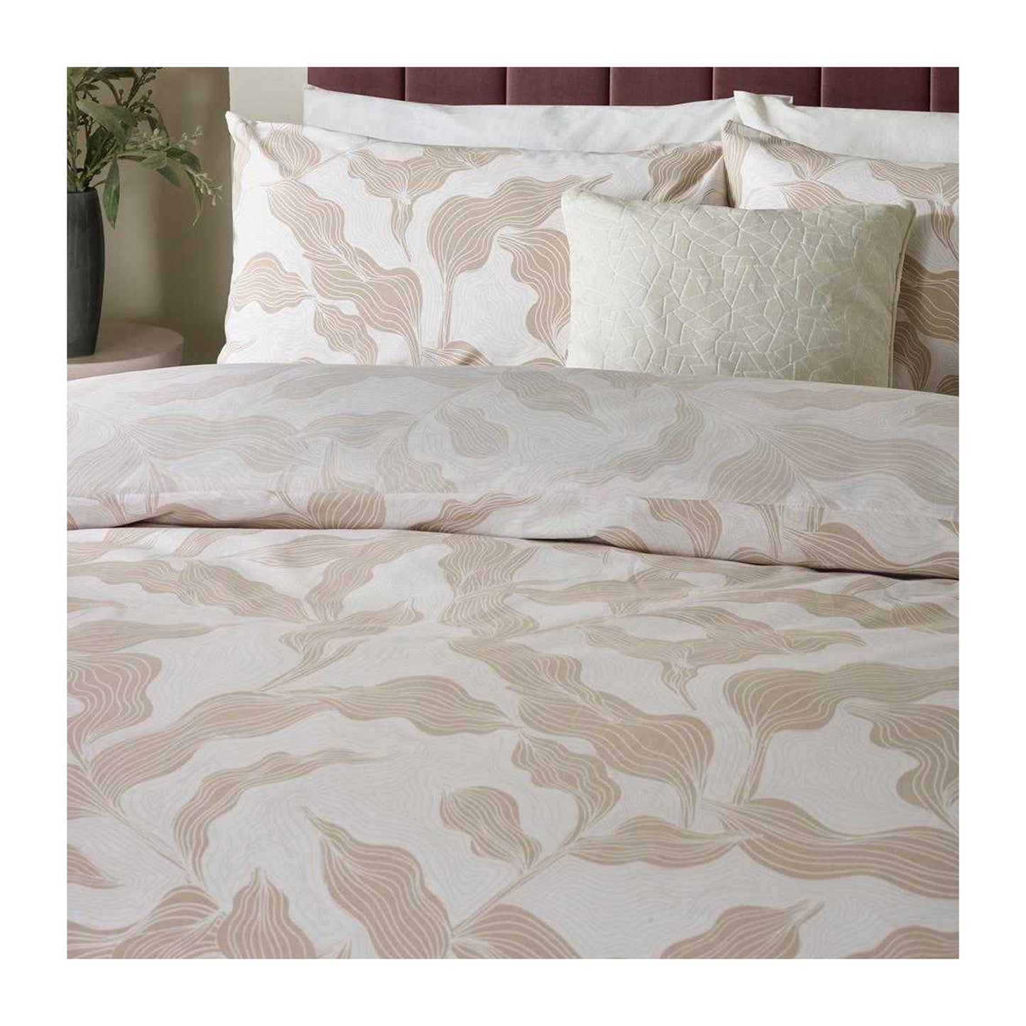 Stone - Back - Hoem Lauro Reversible Printed Duvet Cover Set