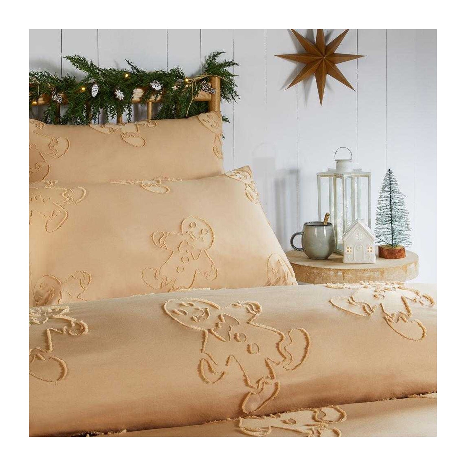 Ginger - Back - Duvet Day Ginger Bread Reversible Soft Touch Tufted Duvet Cover Set