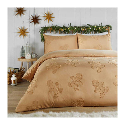 Ginger - Front - Duvet Day Ginger Bread Reversible Soft Touch Tufted Duvet Cover Set