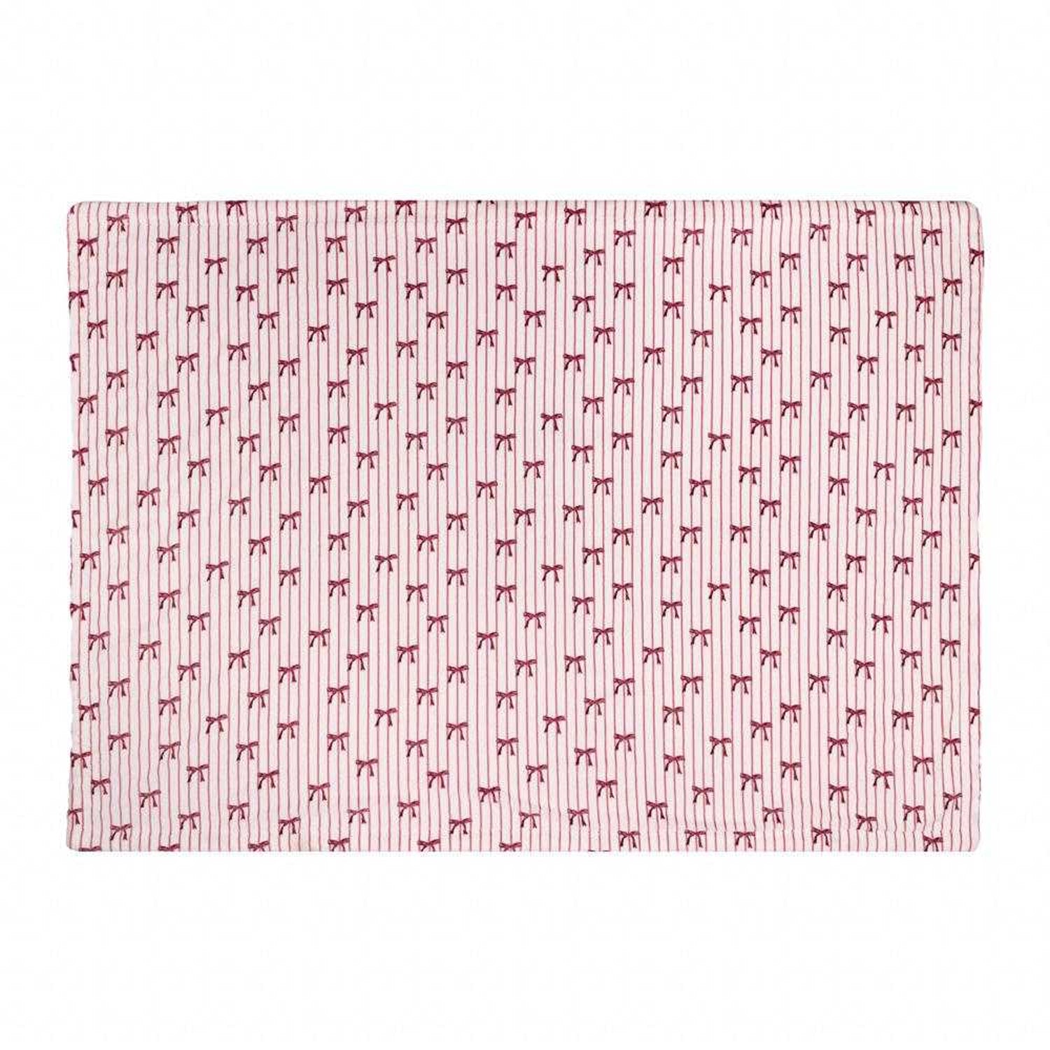 Silk Pink - Back - Furn Noortje Sherpa Fleece Bow Throw