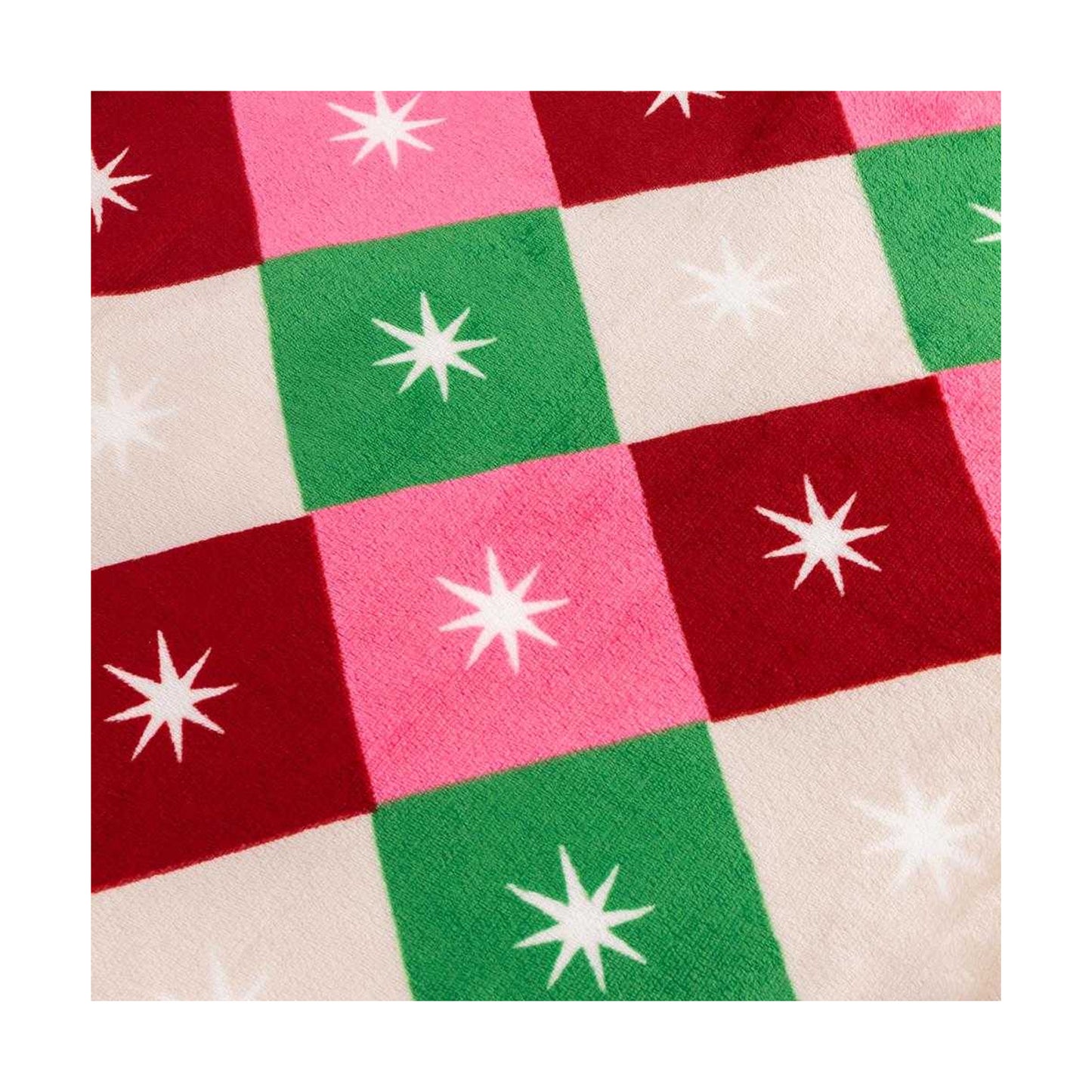 Multicoloured - Back - Furn Sherpa Fleece Star Throw