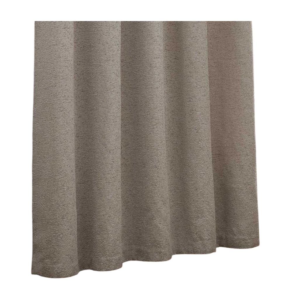 Silver - Front - Paoletti New Galaxy Chenille Eyelet Curtains