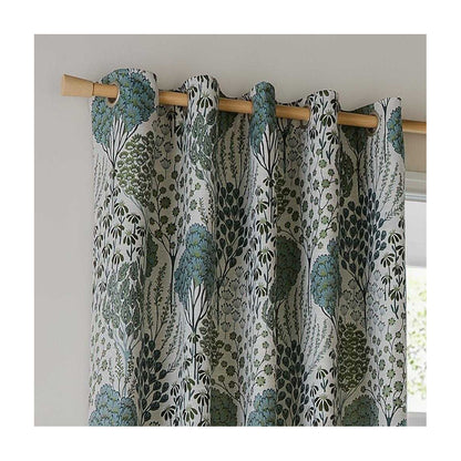 Thyme-Mineral - Back - Wylder Ophelia Jacquard Floral Eyelet Curtains