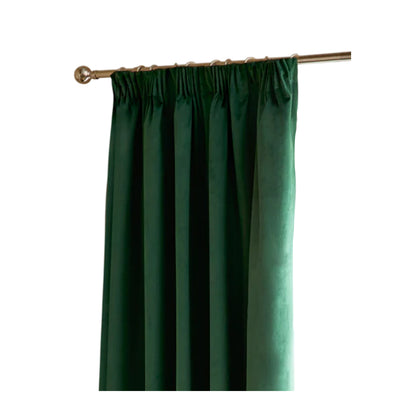 Emerald - Front - Furn Ultimate Velvet Eyelet Curtains