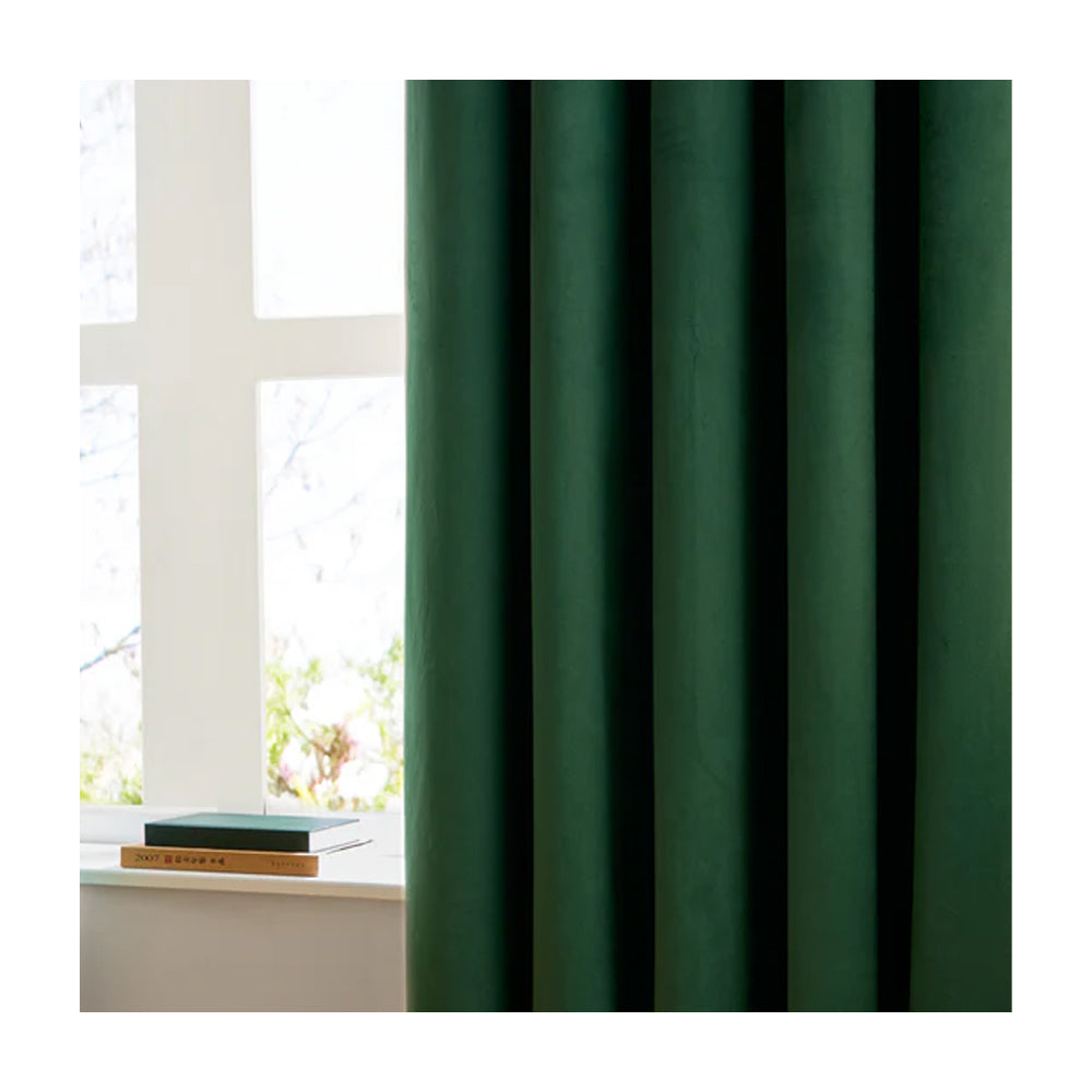 Emerald - Back - Furn Ultimate Velvet Eyelet Curtains