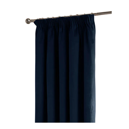 Royal Blue - Front - Furn Ultimate Velvet Eyelet Curtains