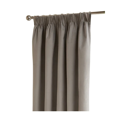 Silver - Front - Furn Ultimate Velvet Eyelet Curtains