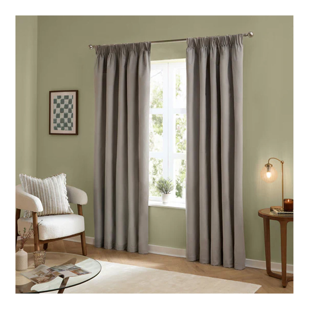 Silver - Lifestyle - Furn Ultimate Velvet Eyelet Curtains