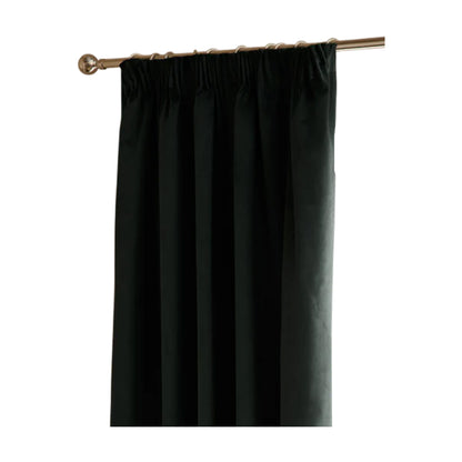 Black - Front - Furn Ultimate Velvet Eyelet Curtains