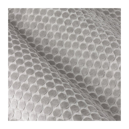 Silver - Side - Furn Neptune Velvet Eyelet Curtains