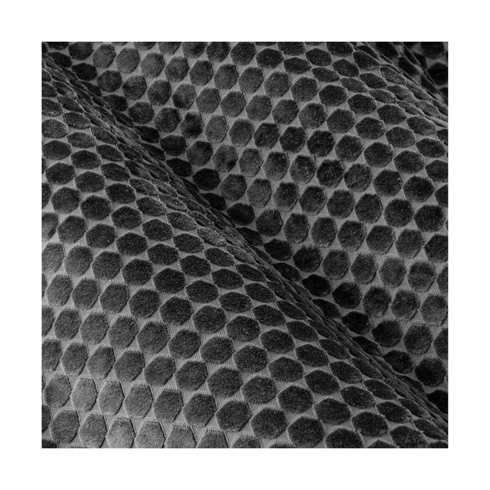 Charcoal - Side - Furn Neptune Velvet Eyelet Curtains