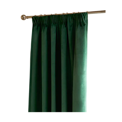 Emerald - Front - Furn Ultimate Velvet Pencil Pleat Curtains