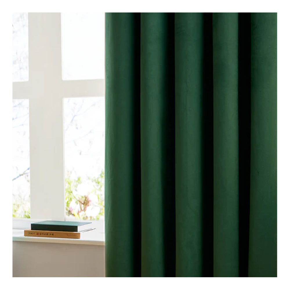 Emerald - Back - Furn Ultimate Velvet Pencil Pleat Curtains