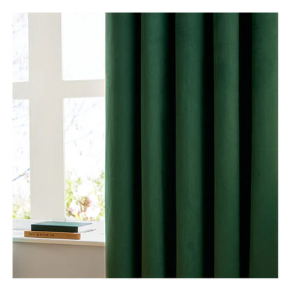 Emerald - Back - Furn Ultimate Velvet Pencil Pleat Curtains