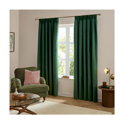 Emerald - Lifestyle - Furn Ultimate Velvet Pencil Pleat Curtains