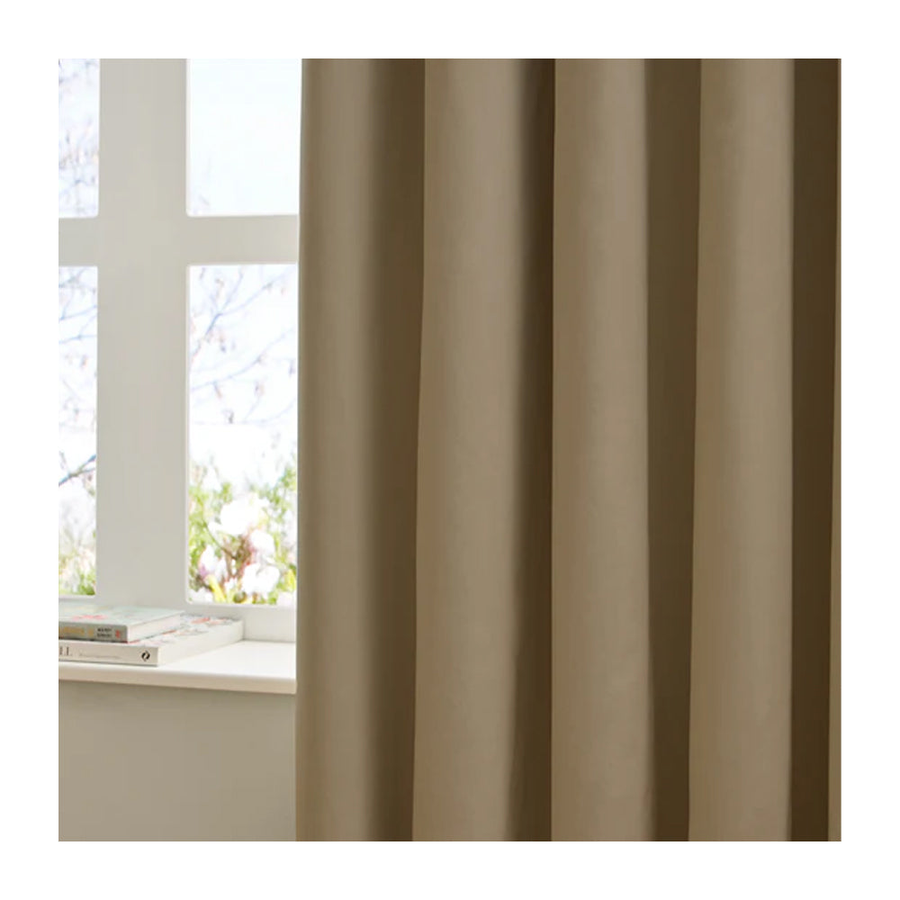 Mocha - Back - Furn Ultimate Velvet Pencil Pleat Curtains