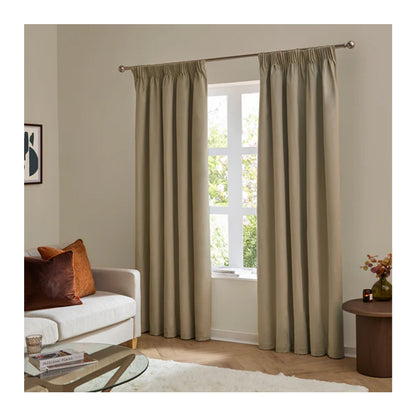 Mocha - Lifestyle - Furn Ultimate Velvet Pencil Pleat Curtains