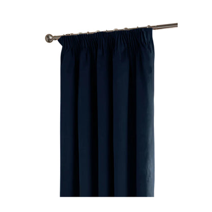 Royal Blue - Front - Furn Ultimate Velvet Pencil Pleat Curtains
