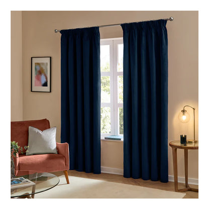 Royal Blue - Lifestyle - Furn Ultimate Velvet Pencil Pleat Curtains