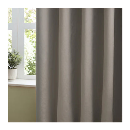 Silver - Back - Furn Ultimate Velvet Pencil Pleat Curtains
