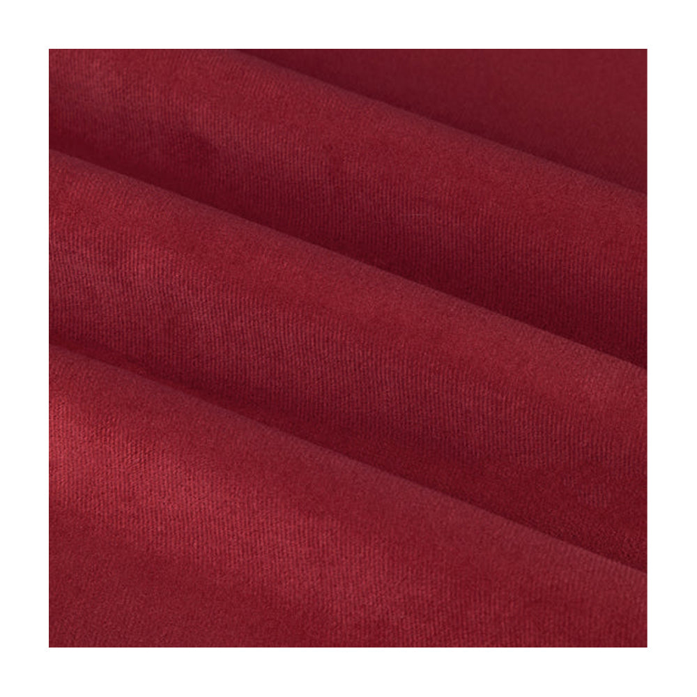 Burgundy - Side - Furn Ultimate Velvet Pencil Pleat Curtains